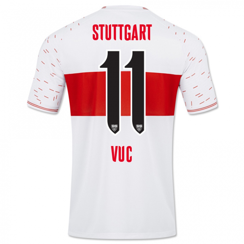 Hombre Camiseta Patrick Vuc #11 Blanco 1ª Equipación 2023/24 La Camisa Perú