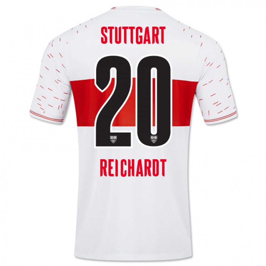 Hombre Camiseta Leon Reichardt #20 Blanco 1ª Equipación 2023/24 La Camisa Perú