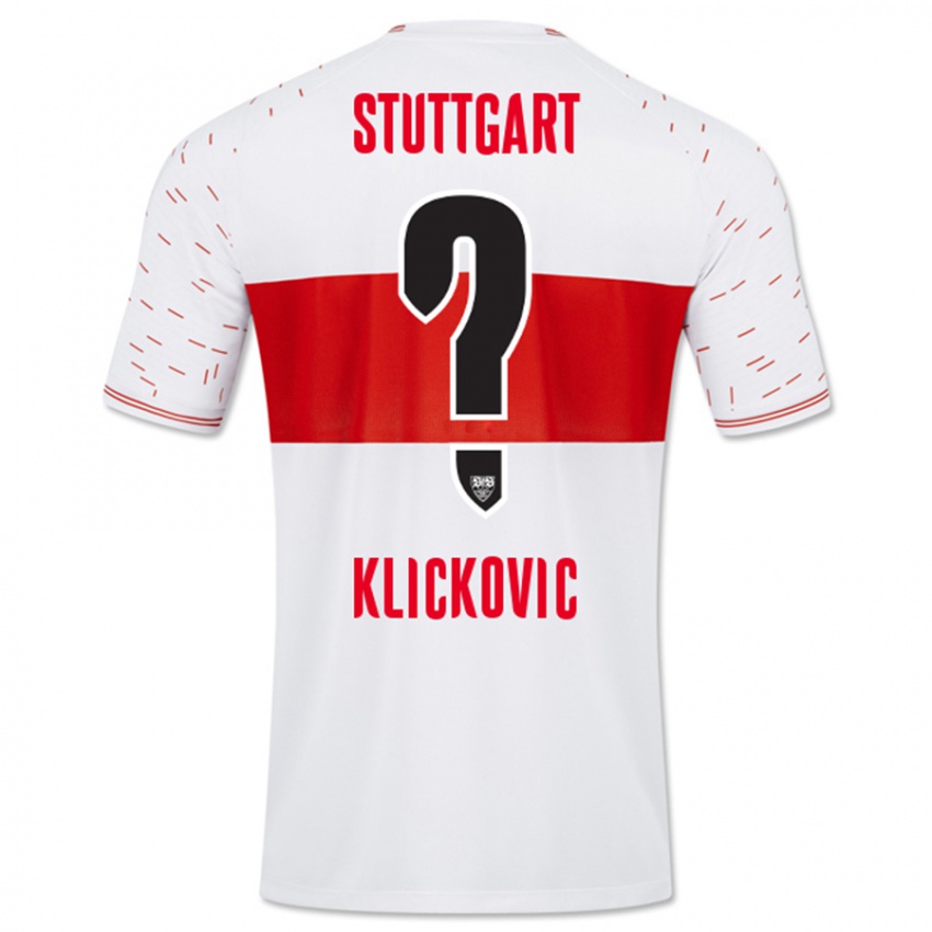 Hombre Camiseta Maksim Klickovic #0 Blanco 1ª Equipación 2023/24 La Camisa Perú