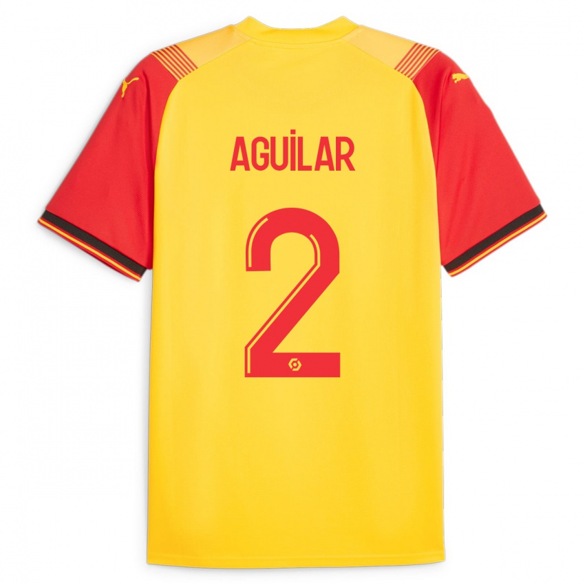 Hombre Camiseta Ruben Aguilar #2 Amarillo 1ª Equipación 2023/24 La Camisa Perú