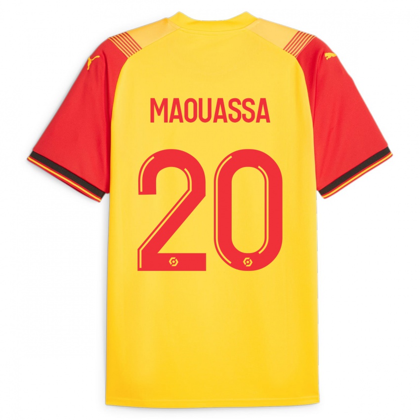 Hombre Camiseta Faitout Maouassa #20 Amarillo 1ª Equipación 2023/24 La Camisa Perú