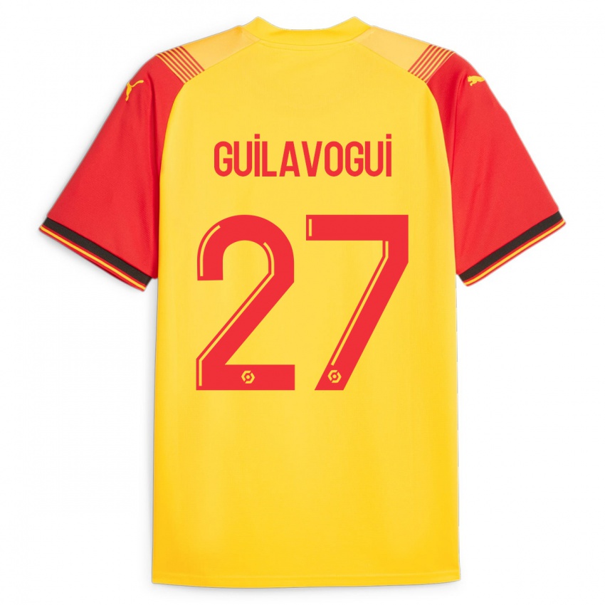 Hombre Camiseta Morgan Guilavogui #27 Amarillo 1ª Equipación 2023/24 La Camisa Perú