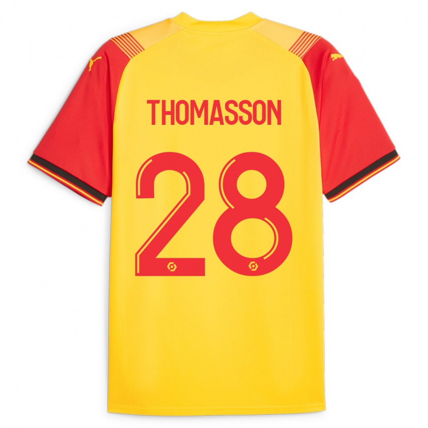 Hombre Camiseta Adrien Thomasson #28 Amarillo 1ª Equipación 2023/24 La Camisa Perú