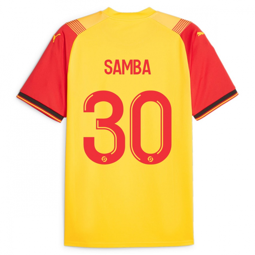 Hombre Camiseta Brice Samba #30 Amarillo 1ª Equipación 2023/24 La Camisa Perú