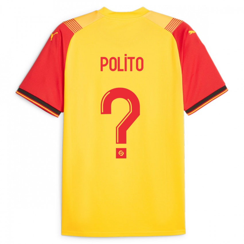 Hombre Camiseta Carla Polito #0 Amarillo 1ª Equipación 2023/24 La Camisa Perú