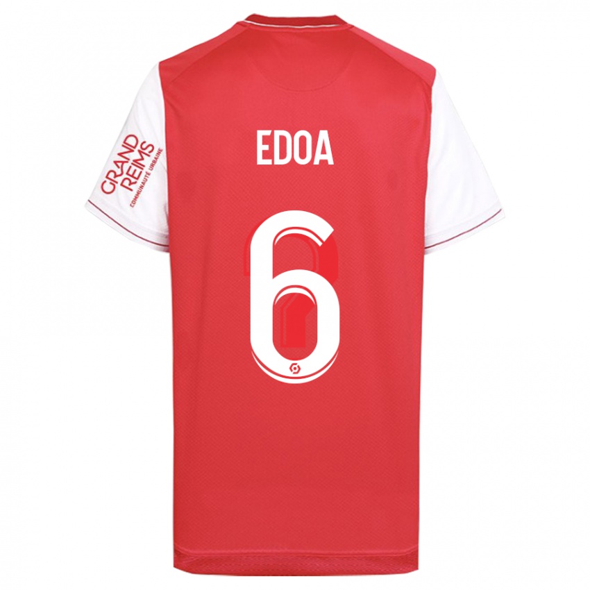 Hombre Camiseta Valentin Atangana Edoa #6 Rojo 1ª Equipación 2023/24 La Camisa Perú