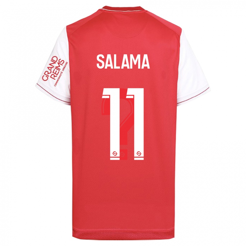 Hombre Camiseta Amine Salama #11 Rojo 1ª Equipación 2023/24 La Camisa Perú