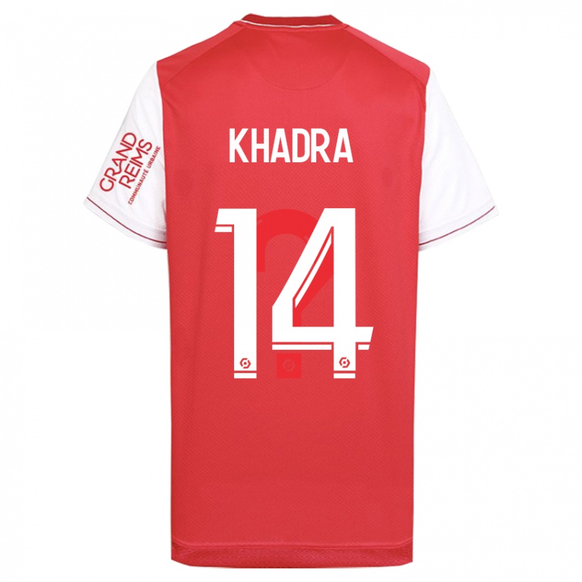 Hombre Camiseta Reda Khadra #14 Rojo 1ª Equipación 2023/24 La Camisa Perú