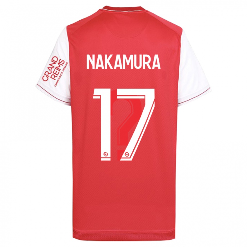 Hombre Camiseta Keito Nakamura #17 Rojo 1ª Equipación 2023/24 La Camisa Perú