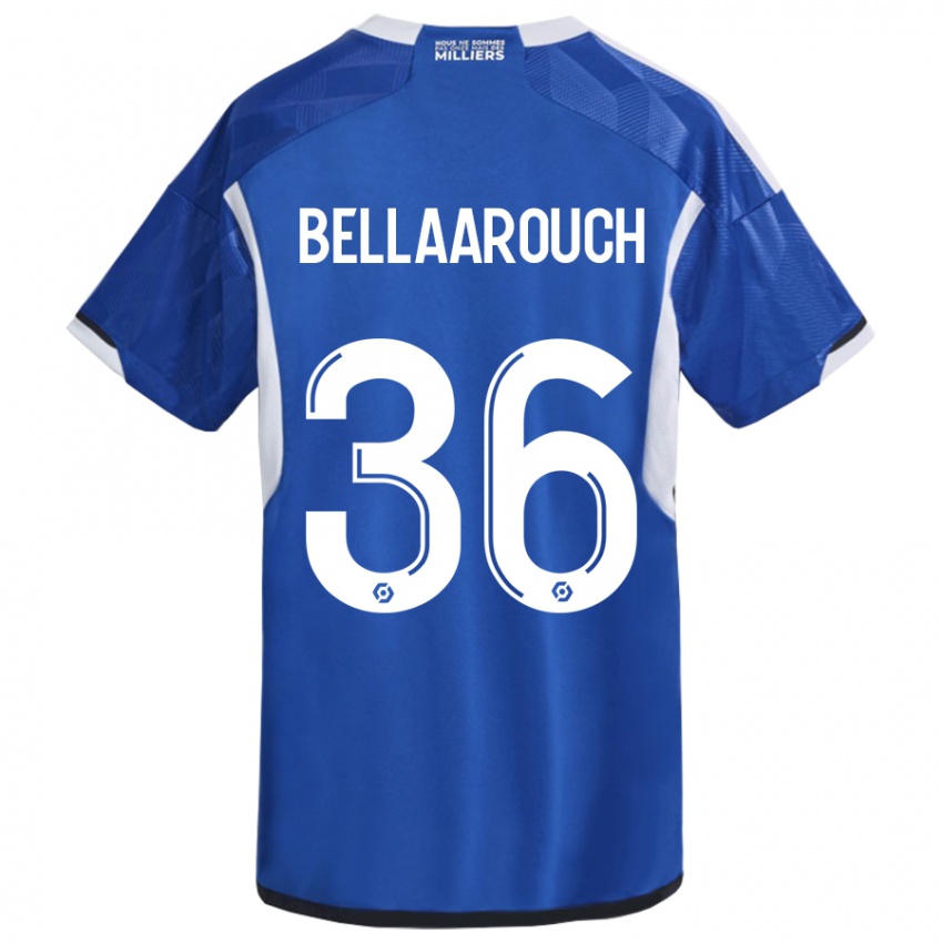 Hombre Camiseta Alaa Bellaarouch #36 Azul 1ª Equipación 2023/24 La Camisa Perú