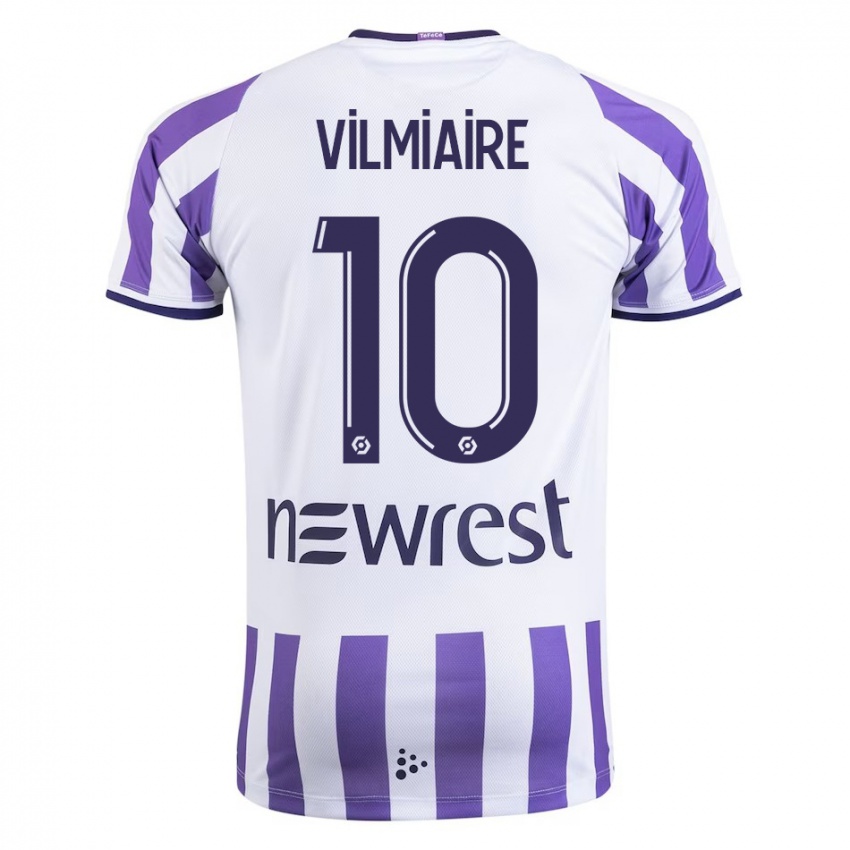 Hombre Camiseta Kelly Vilmiaire #10 Blanco 1ª Equipación 2023/24 La Camisa Perú