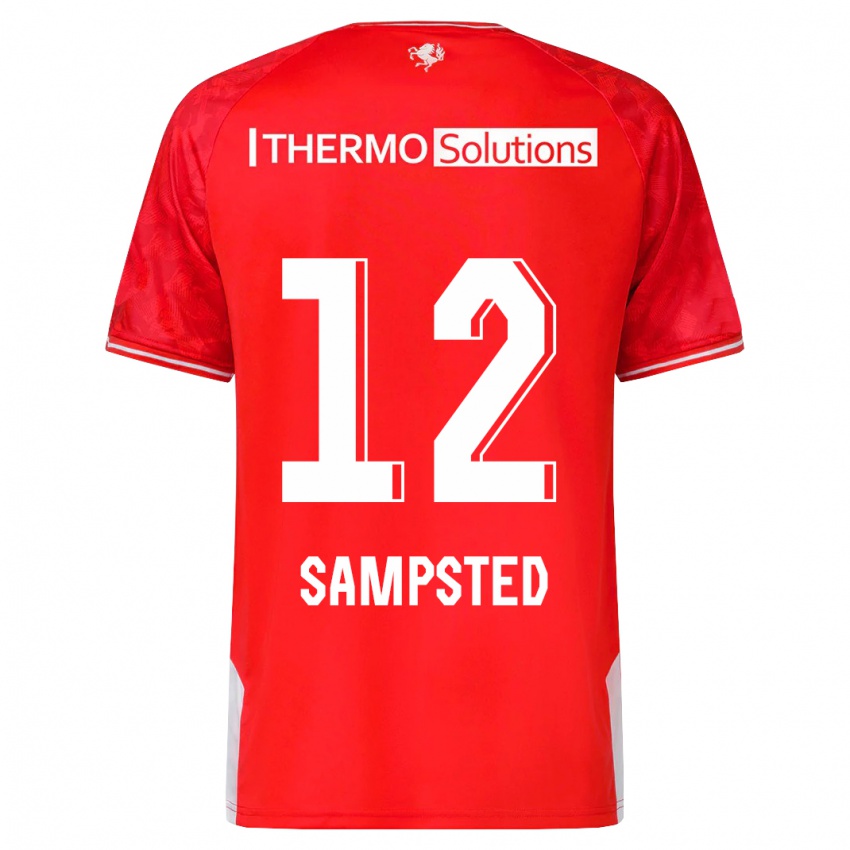 Hombre Camiseta Alfons Sampsted #12 Rojo 1ª Equipación 2023/24 La Camisa Perú