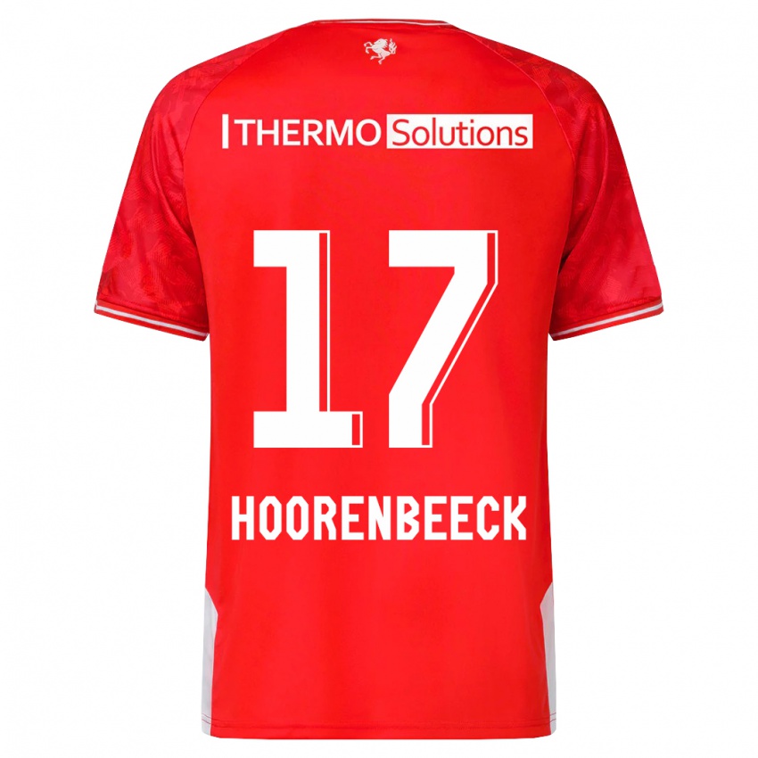 Hombre Camiseta Alec Van Hoorenbeeck #17 Rojo 1ª Equipación 2023/24 La Camisa Perú