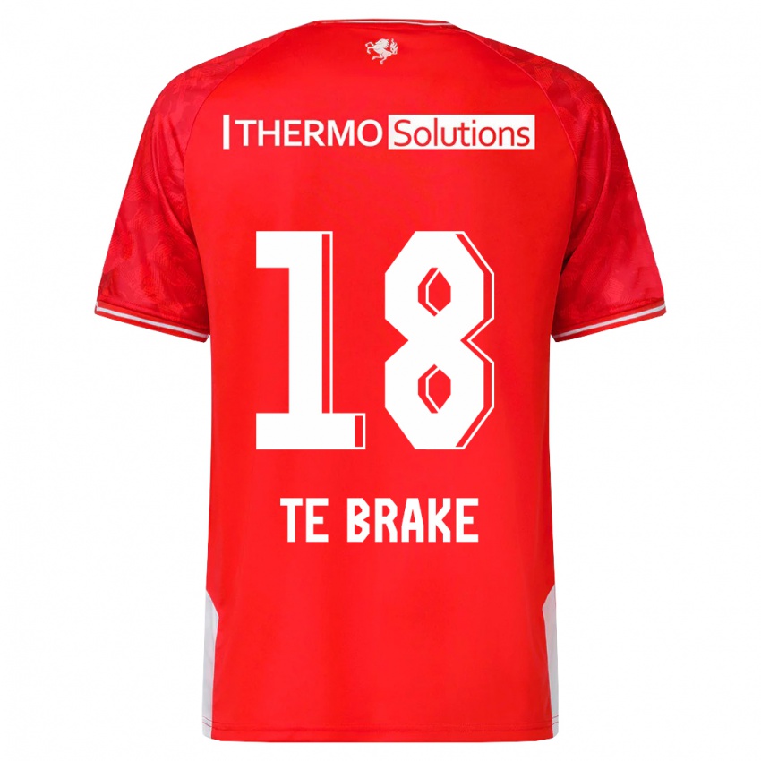 Hombre Camiseta Sophie Te Brake #18 Rojo 1ª Equipación 2023/24 La Camisa Perú