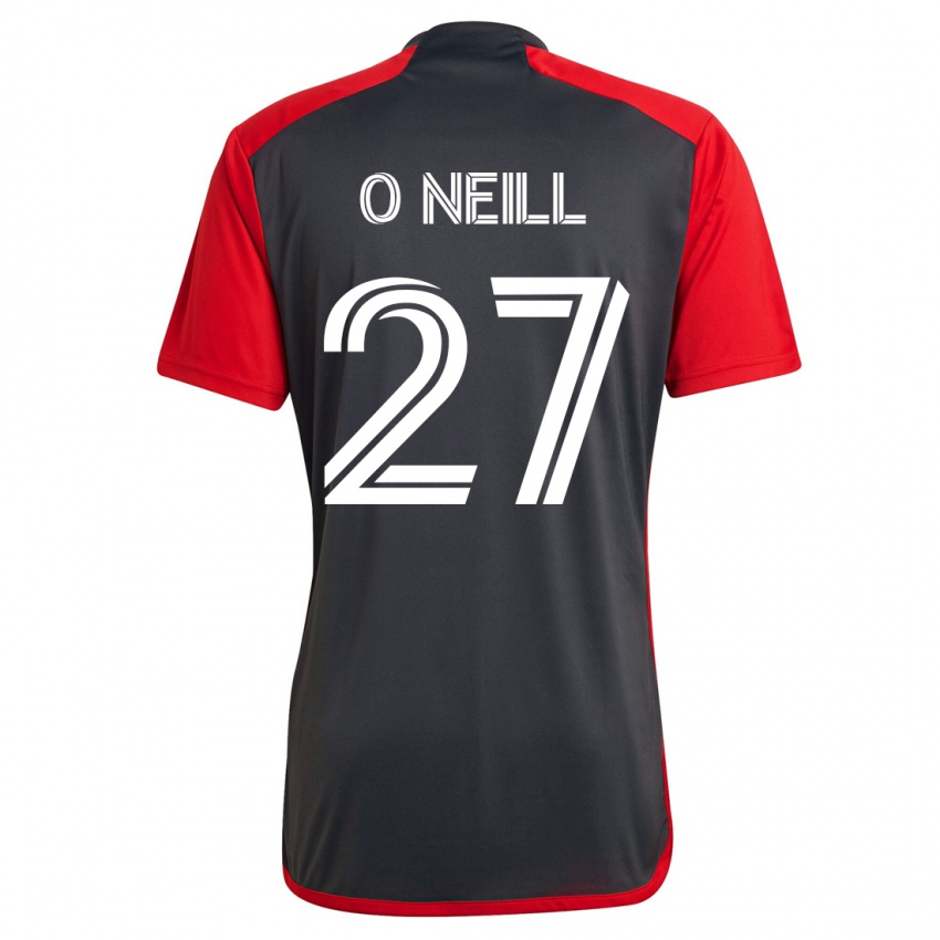 Hombre Camiseta Shane O'neill #27 Gris 1ª Equipación 2023/24 La Camisa Perú