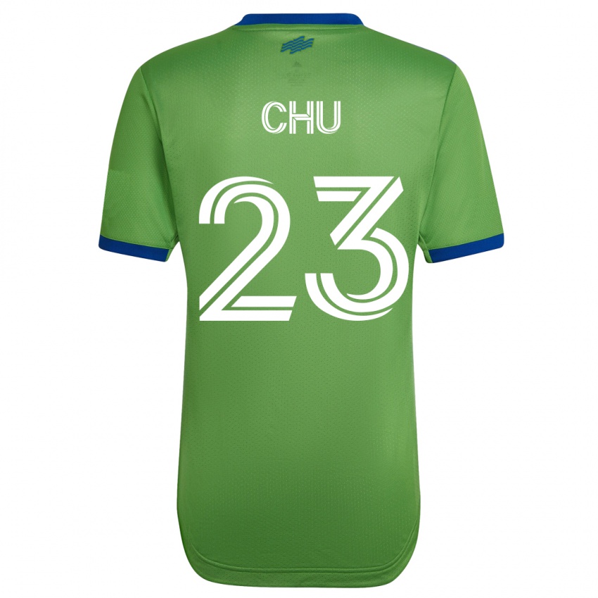 Hombre Camiseta Leo Chu #23 Verde 1ª Equipación 2023/24 La Camisa Perú