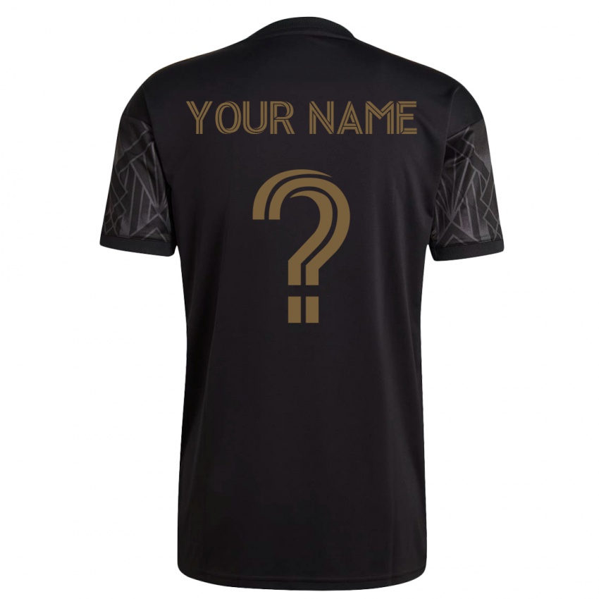 Hombre Camiseta Su Nombre #0 Negro 1ª Equipación 2023/24 La Camisa Perú