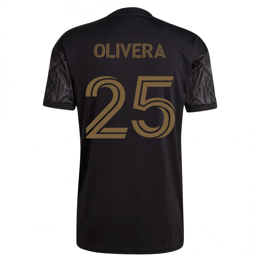 Hombre Camiseta Cristian Olivera #25 Negro 1ª Equipación 2023/24 La Camisa Perú