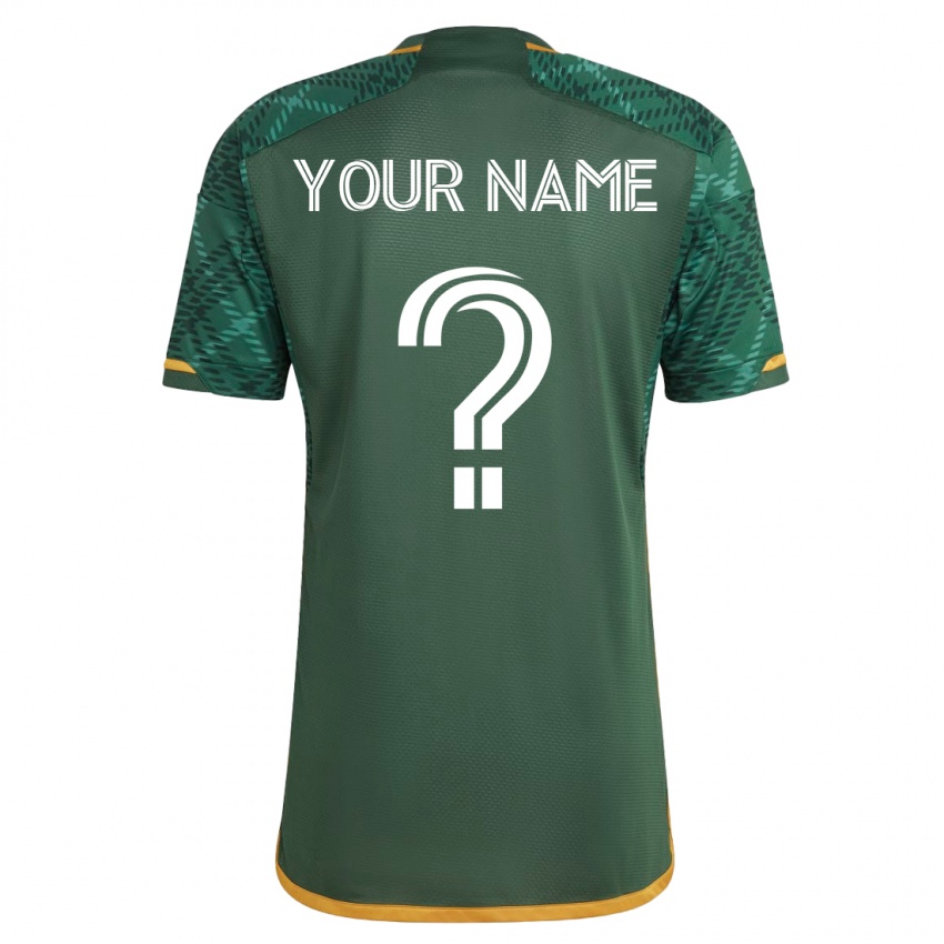 Hombre Camiseta Su Nombre #0 Verde 1ª Equipación 2023/24 La Camisa Perú