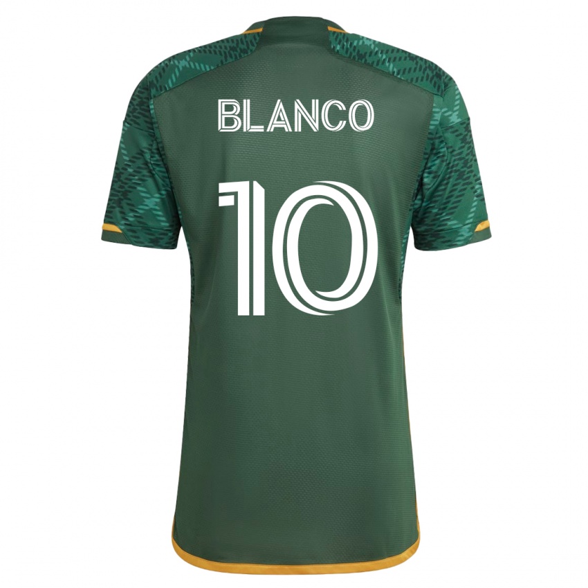 Hombre Camiseta Sebastián Blanco #10 Verde 1ª Equipación 2023/24 La Camisa Perú