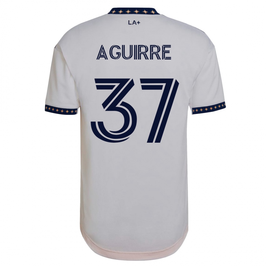 Hombre Camiseta Daniel Aguirre #37 Blanco 1ª Equipación 2023/24 La Camisa Perú