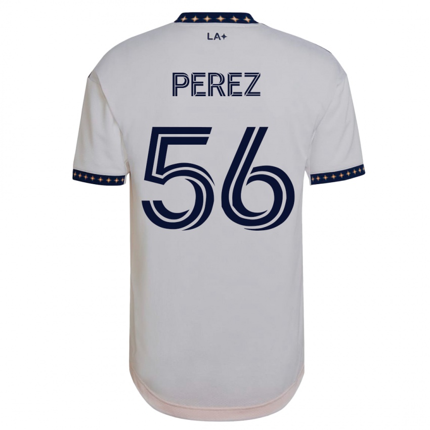Hombre Camiseta Jonathan Pérez #56 Blanco 1ª Equipación 2023/24 La Camisa Perú