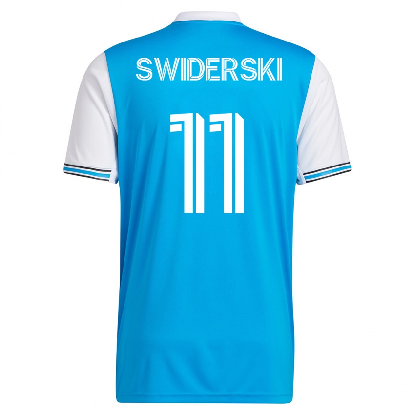 Hombre Camiseta Karol Swiderski #11 Azul 1ª Equipación 2023/24 La Camisa Perú