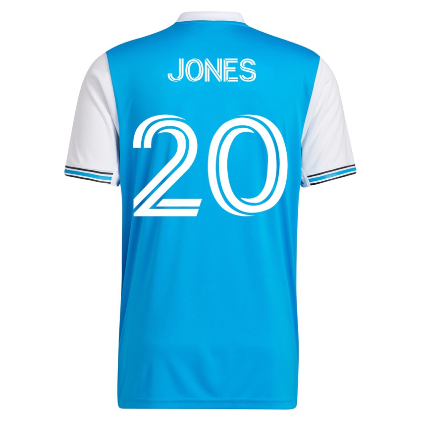 Hombre Camiseta Derrick Jones #20 Azul 1ª Equipación 2023/24 La Camisa Perú