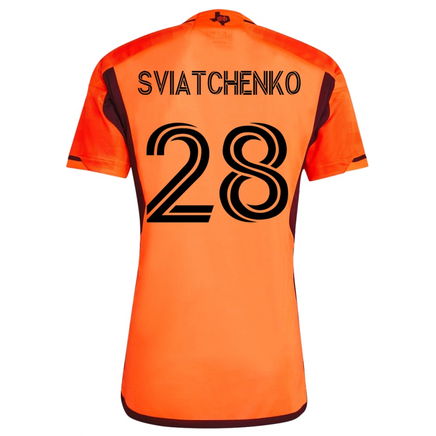 Hombre Camiseta Erik Sviatchenko #28 Naranja 1ª Equipación 2023/24 La Camisa Perú