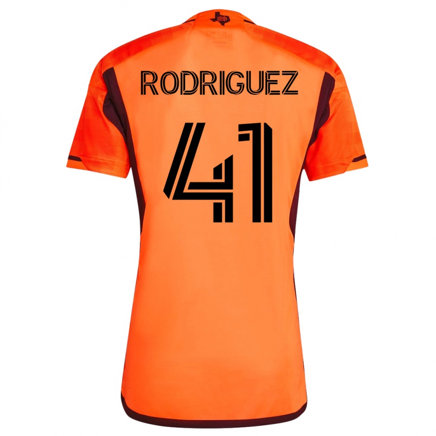 Hombre Camiseta Sebastian Rodriguez #41 Naranja 1ª Equipación 2023/24 La Camisa Perú