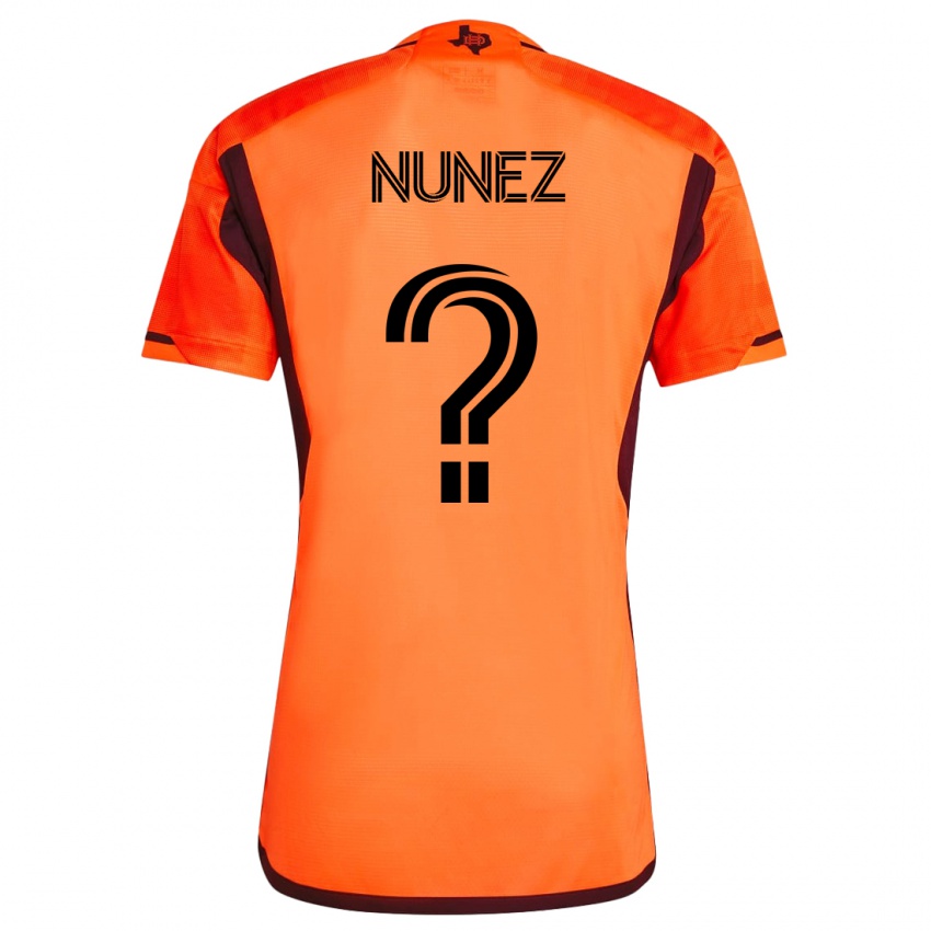 Hombre Camiseta José Núñez #0 Naranja 1ª Equipación 2023/24 La Camisa Perú