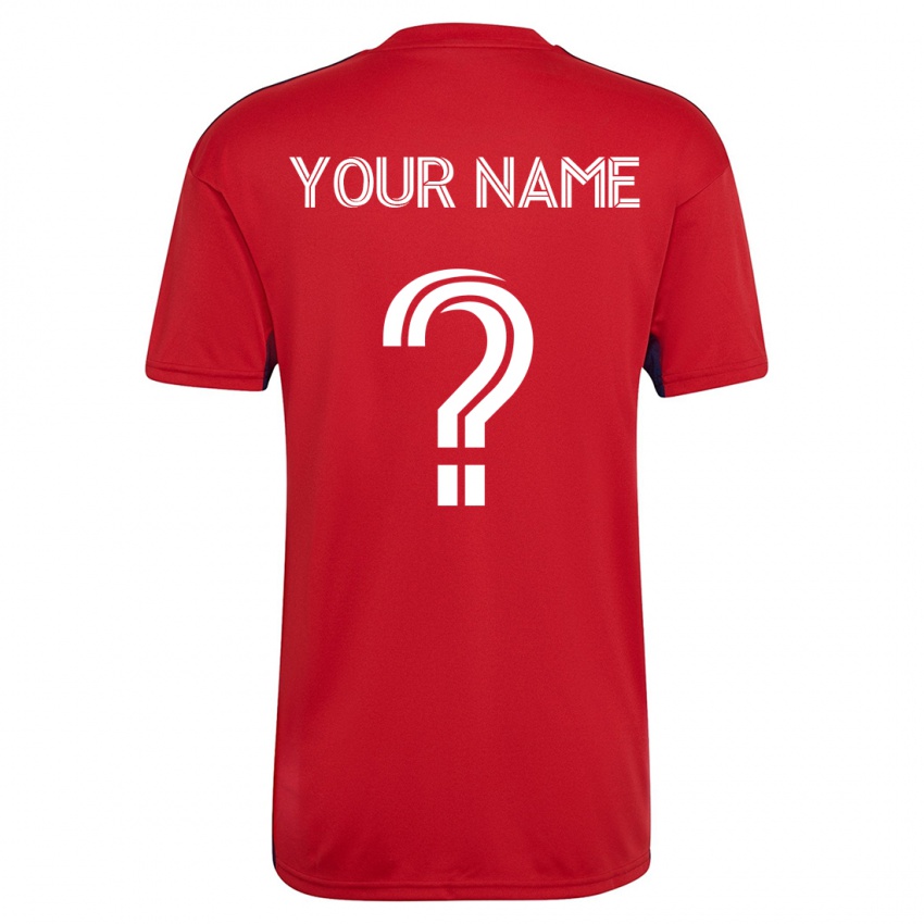 Hombre Camiseta Su Nombre #0 Rojo 1ª Equipación 2023/24 La Camisa Perú