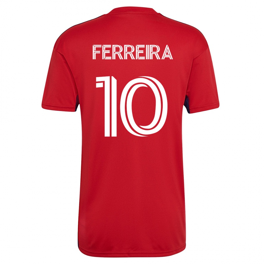 Hombre Camiseta Jesús Ferreira #10 Rojo 1ª Equipación 2023/24 La Camisa Perú
