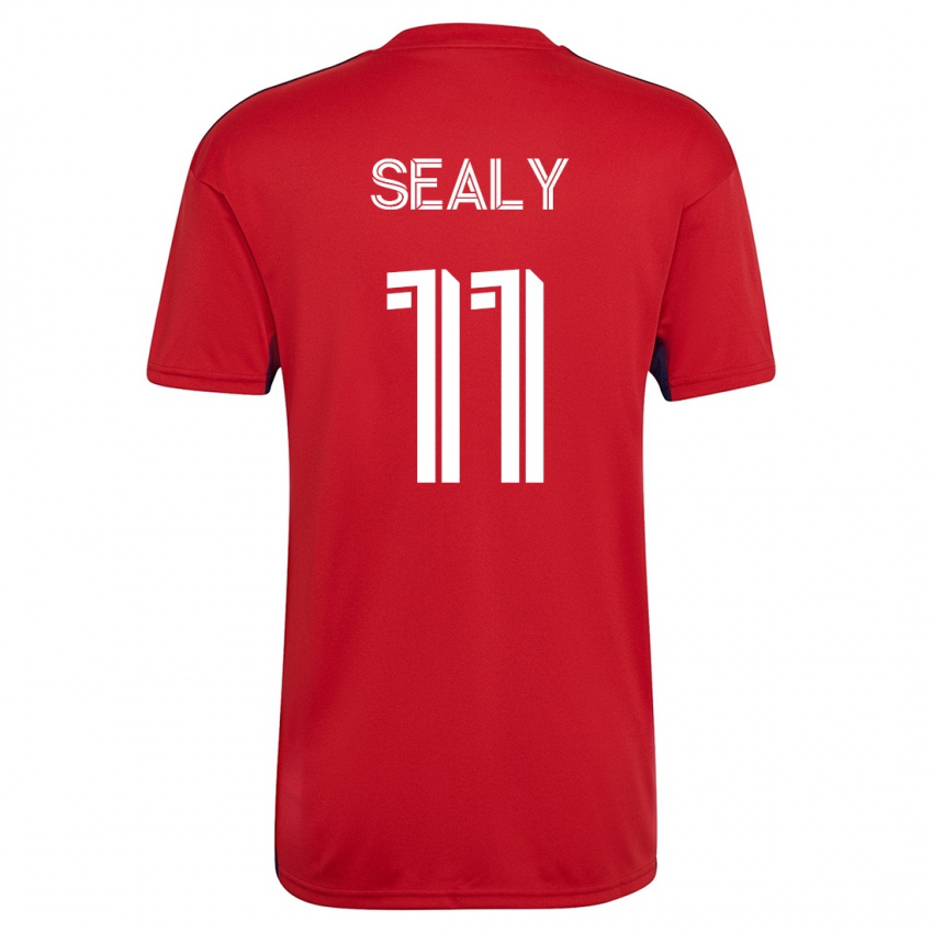 Hombre Camiseta Dante Sealy #11 Rojo 1ª Equipación 2023/24 La Camisa Perú
