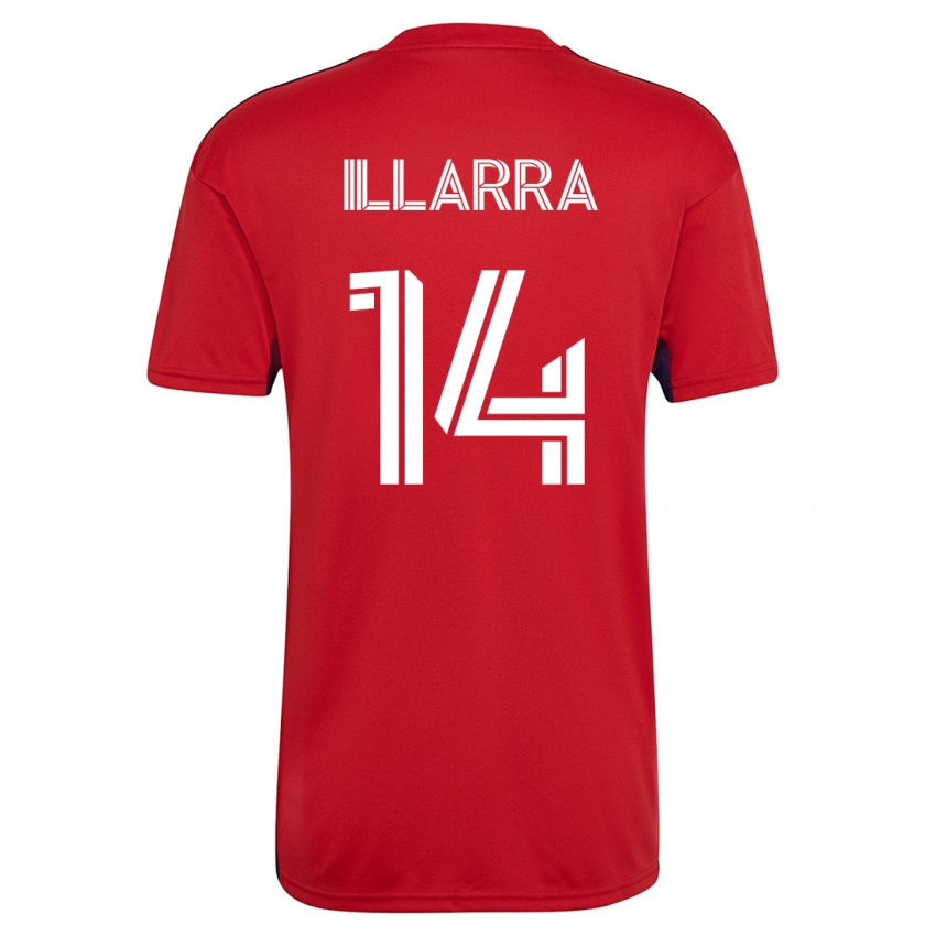 Hombre Camiseta Asier Illarramendi #14 Rojo 1ª Equipación 2023/24 La Camisa Perú