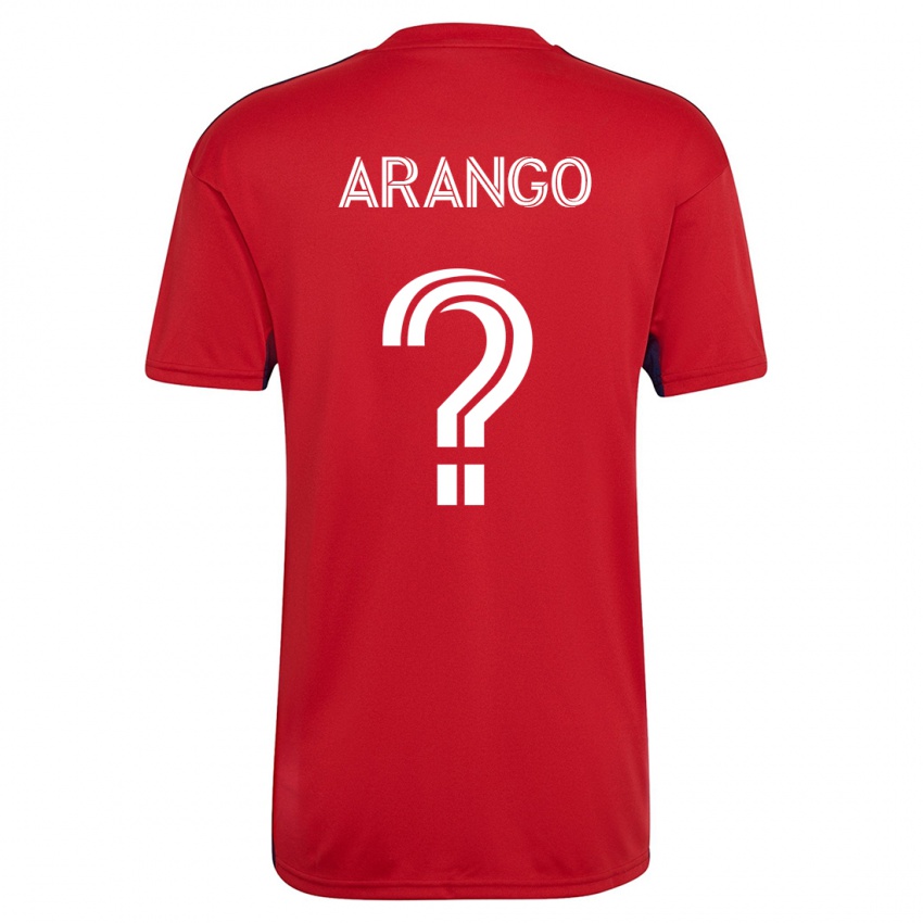 Hombre Camiseta Nicolas Arango #0 Rojo 1ª Equipación 2023/24 La Camisa Perú