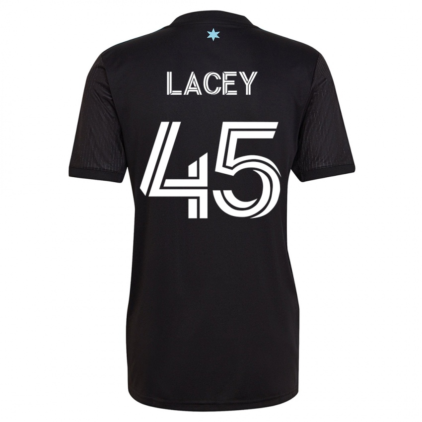 Hombre Camiseta Kameron Lacey #45 Negro 1ª Equipación 2023/24 La Camisa Perú