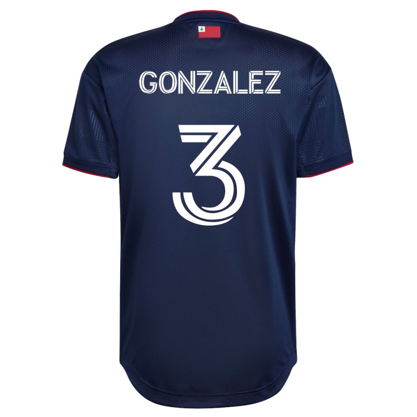 Hombre Camiseta Omar González #3 Armada 1ª Equipación 2023/24 La Camisa Perú
