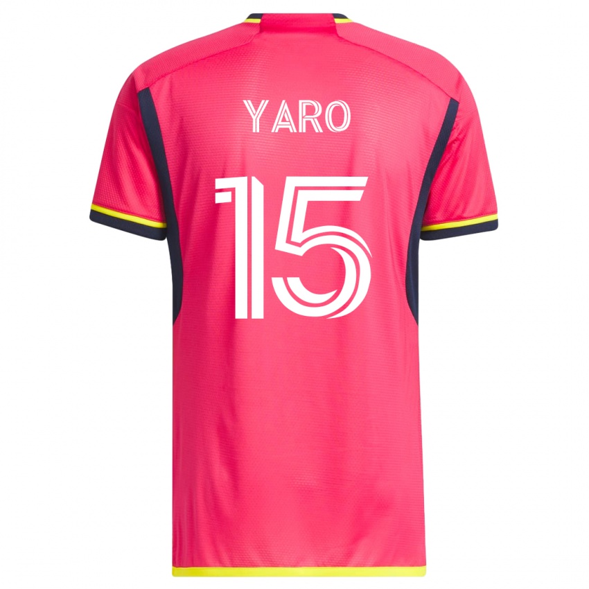Hombre Camiseta Joshua Yaro #15 Rosa 1ª Equipación 2023/24 La Camisa Perú