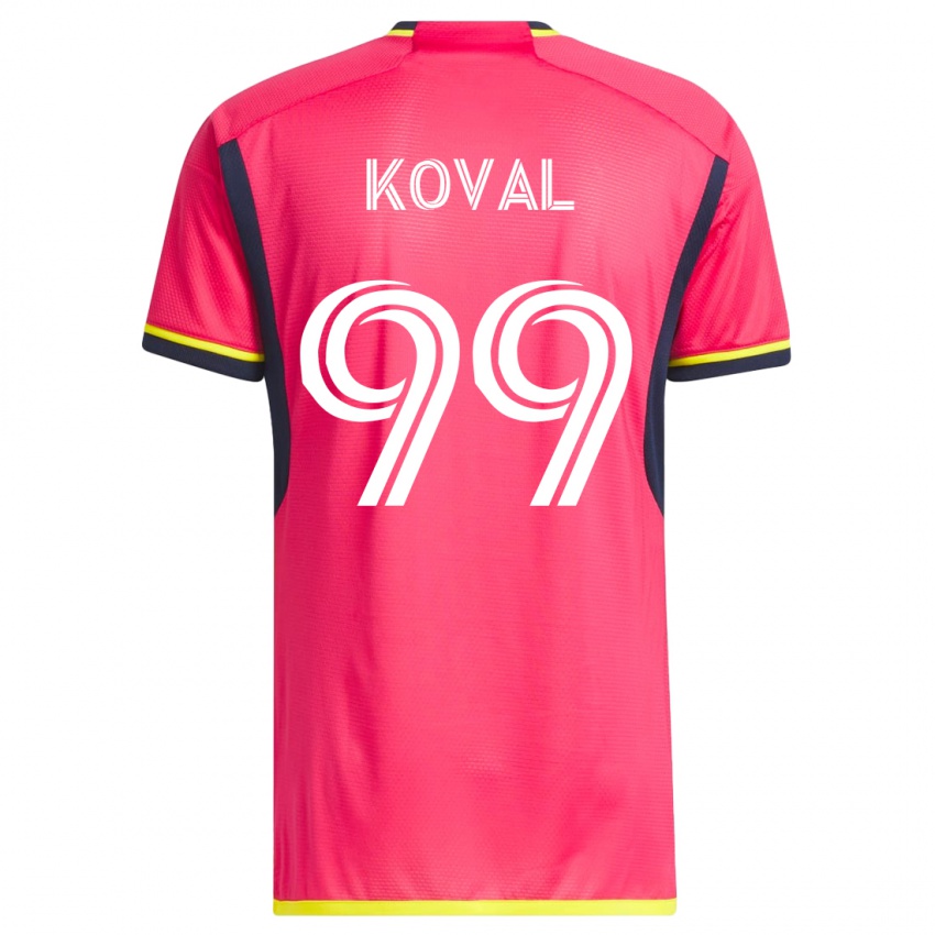 Hombre Camiseta Stanislav Koval #99 Rosa 1ª Equipación 2023/24 La Camisa Perú