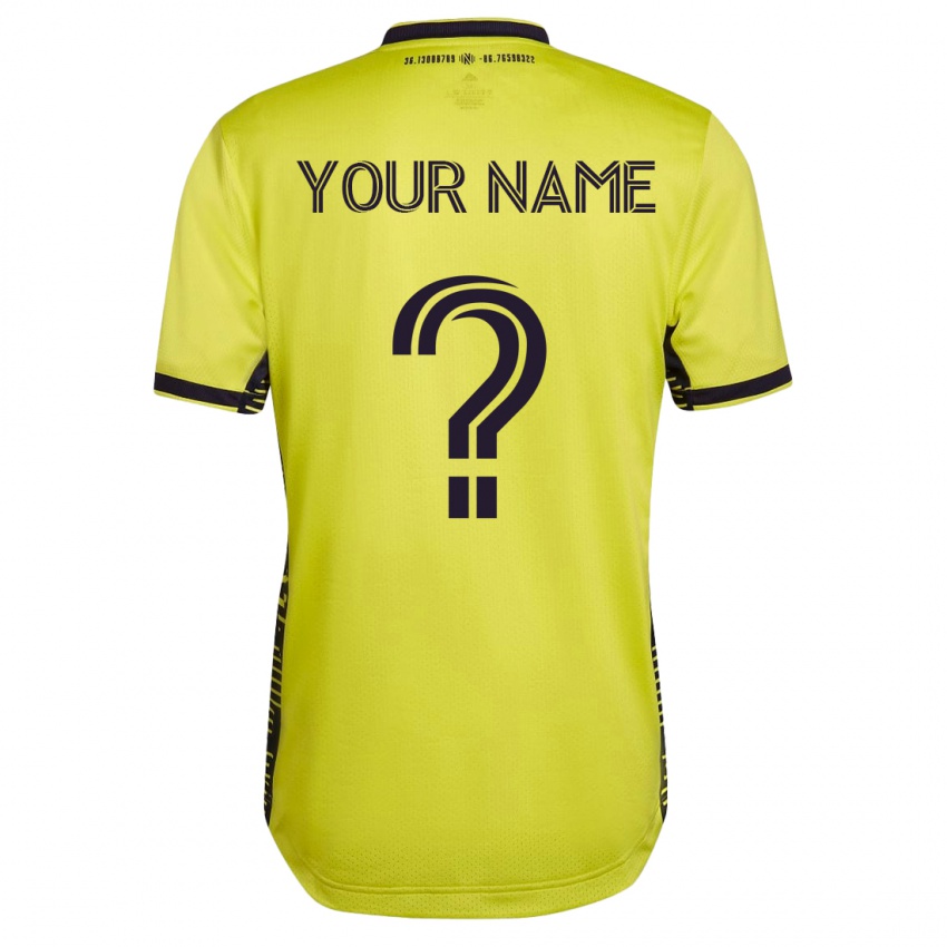 Hombre Camiseta Su Nombre #0 Amarillo 1ª Equipación 2023/24 La Camisa Perú