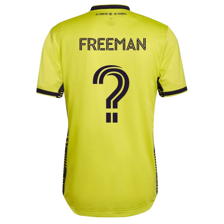 Hombre Camiseta Tyler Freeman #0 Amarillo 1ª Equipación 2023/24 La Camisa Perú