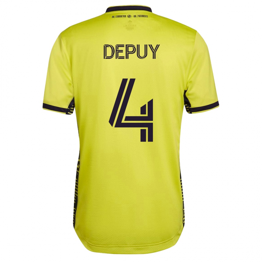 Hombre Camiseta Nick Depuy #4 Amarillo 1ª Equipación 2023/24 La Camisa Perú