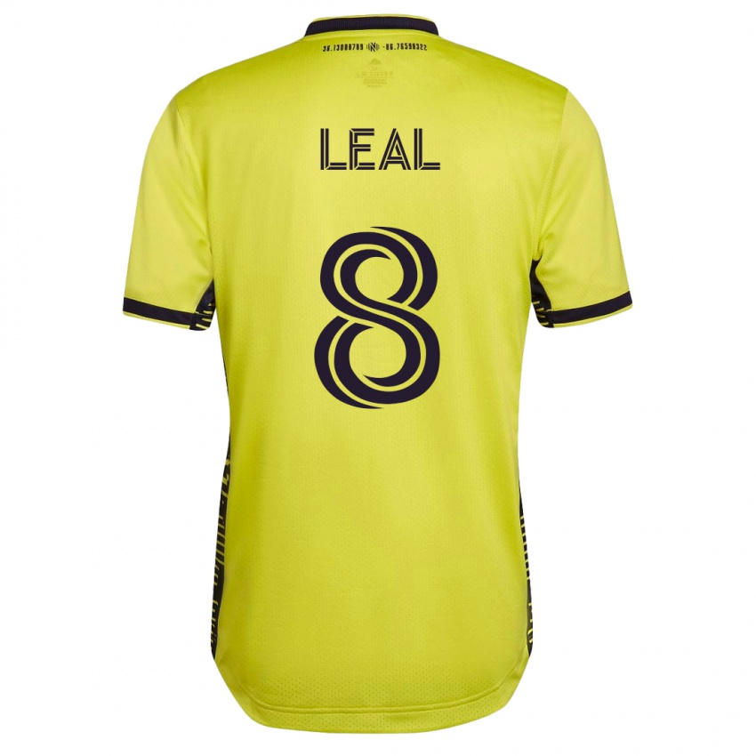 Hombre Camiseta Randall Leal #8 Amarillo 1ª Equipación 2023/24 La Camisa Perú