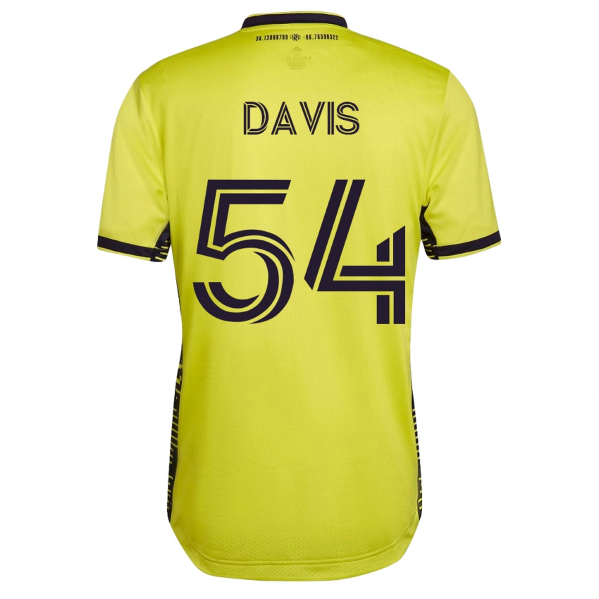 Hombre Camiseta Sean Davis #54 Amarillo 1ª Equipación 2023/24 La Camisa Perú