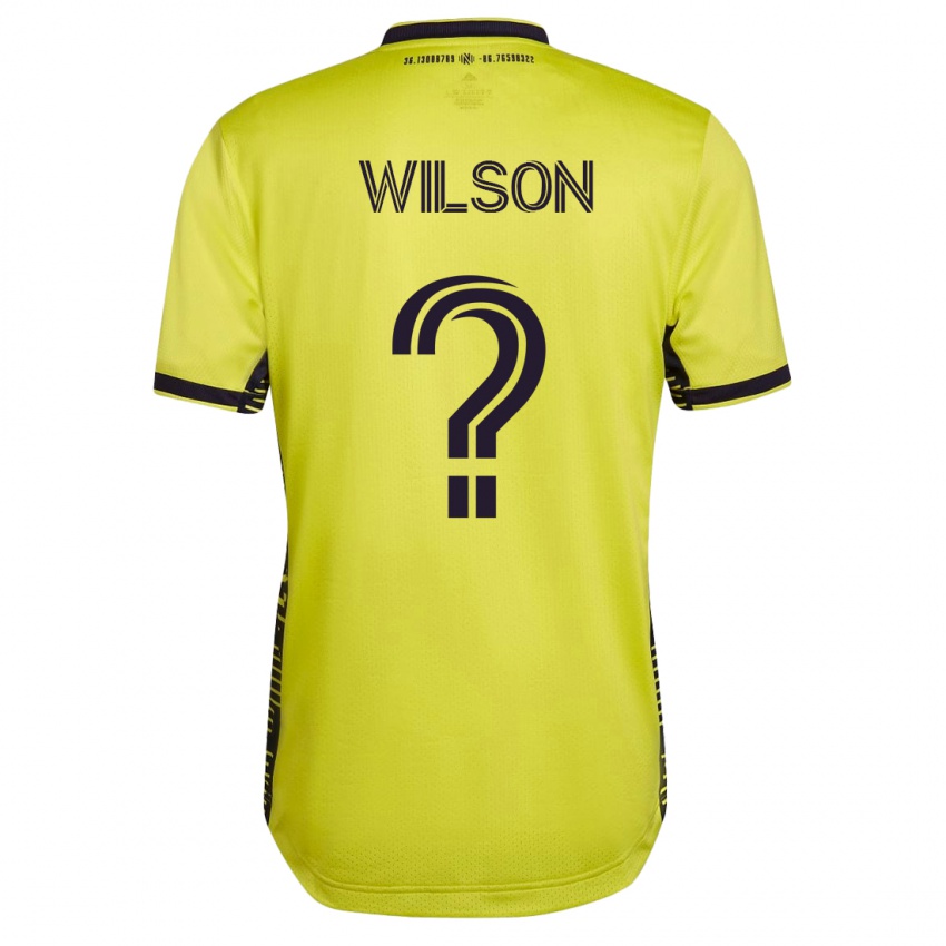 Hombre Camiseta Dominic Wilson #0 Amarillo 1ª Equipación 2023/24 La Camisa Perú