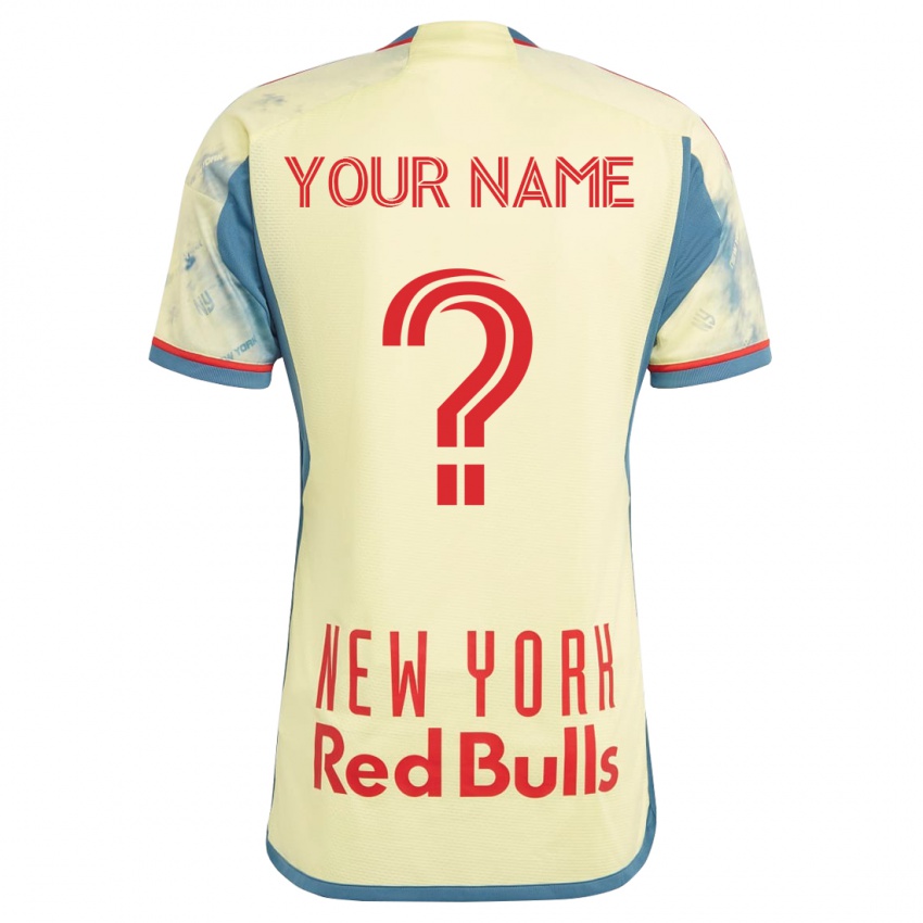 Hombre Camiseta Su Nombre #0 Amarillo 1ª Equipación 2023/24 La Camisa Perú