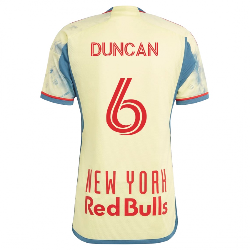 Hombre Camiseta Kyle Duncan #6 Amarillo 1ª Equipación 2023/24 La Camisa Perú