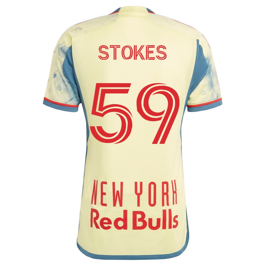 Hombre Camiseta Aidan Stokes #59 Amarillo 1ª Equipación 2023/24 La Camisa Perú