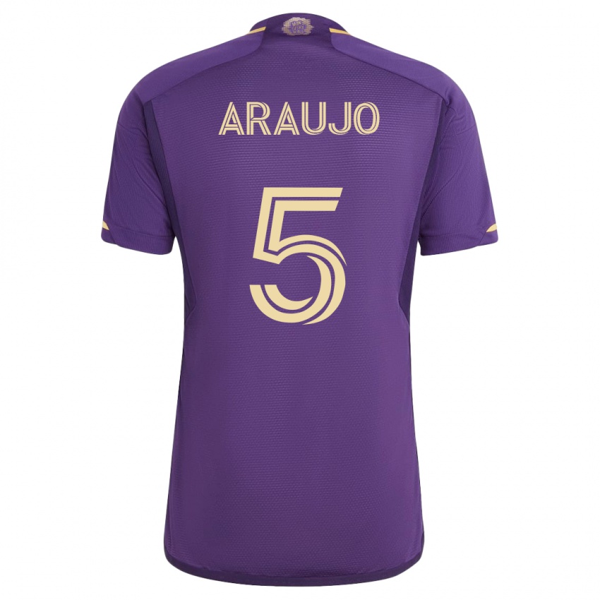 Hombre Camiseta César Araújo #5 Violeta 1ª Equipación 2023/24 La Camisa Perú